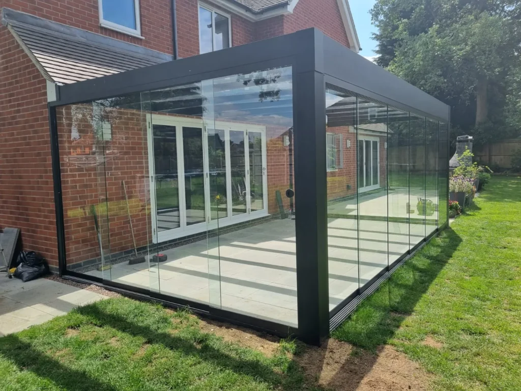 Glass sliding doors